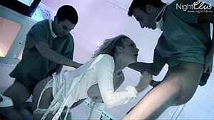 Sluts get mouths and pussies filled by huge cocks in hot sexorgie bdsm fetish fuck.