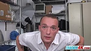 Black Rough Male Meets White Obedient Gay Boy