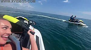 Horny Blonde Getting Her Wet Pussy Drilled on Jetski!