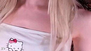 i tease in fitted white leggings webcam