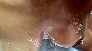 Surprise! Found a mature big-ass woman in the bathroom!