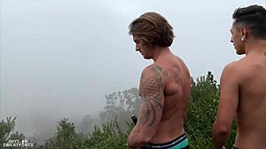 this gay couple has some really good sex together, you know?