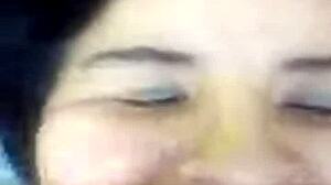 gorda arrecha shows her big boobs and vagina during video call