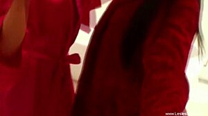 Brunette and Redhead Lick Pussies Casually