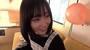 skinny babe gives blowjob and rides cowgirl in homemade bareback sex