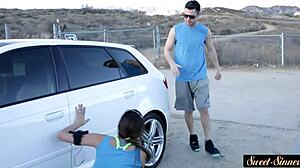 Classy milf pounded hard and jizzed on belly