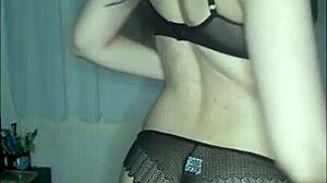 my hot asian girl with big tits gives an impressive blowjob