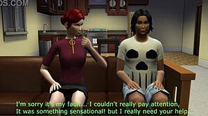 My little 18+ neighbor gives handjob and blowjob in sims 4