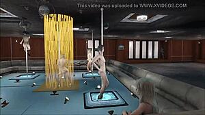 Sexy Anime Characters Pole Dancing In Fallout 4.