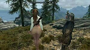 big boob babe gets fucked outdoors in doggystyle