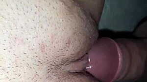 Amateur babe takes it deep in tight backside. Wild ink adds to the thrill!