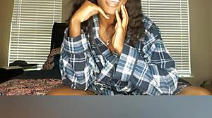 Missing You Jerk Off Instructions From Ebony Girlfriend With Big Tits