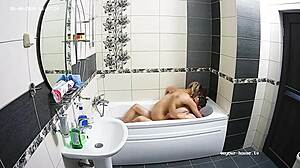 Hot Couple Fucks Hard in Bathroom!