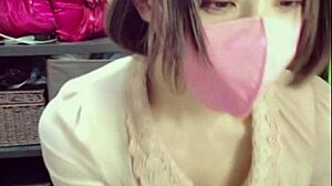 yo, check this cat-eared ladyboy jerking off on cam!