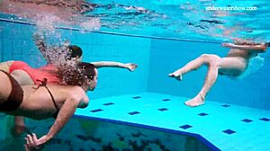 Avenna, Nina Mohnatka, and Marketa Dive Into a Steamy Pool Threesome