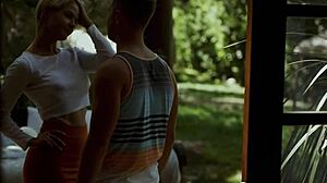 Short haired blonde step mom seduces her stepson