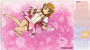 Kousaka Kirino Strips During Arkanoid Gameplay