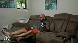 Ghostface surprises this cougar in lingerie with intense doggystyle fucking