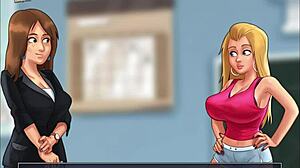 narrative summertime saga 195 unfolds with animated scenes and characters