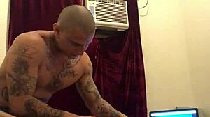 sexy little 18+ asian girl, horny and riding with tattoos