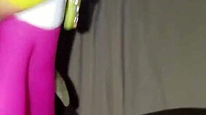 BBW masturbates with vibrator, her wet hairy pussy up close