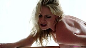 elegant ballerina performs intimate pas de deux