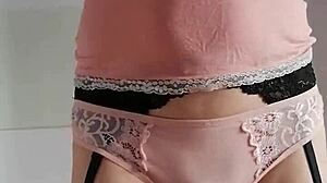 Misr4 Sissy With Anal Plug Enjoys Cock In Pantyhose And Assfucking!