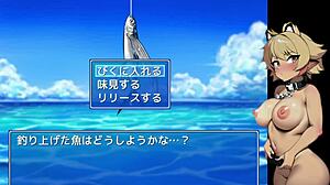 Hentai game play confronts sea devil in intense fishing showdown