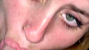 She deepthroats until the last cum drop