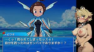 Hentai game play confronts sea devil in intense fishing showdown