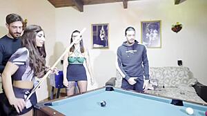 3 on 2 gang bang with Italian teen vs MILF!