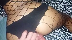 Couple Uses Toys and Buttplug on Bent Over Ass for Cumshot