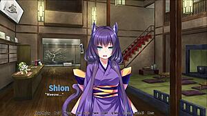 Catwomen Riding In Hotspring With Tails