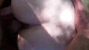 Blonde Bent Over in Doggystyle Outdoor Fuck and Cum Shot!