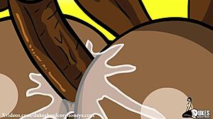 Big booty BBW takes huge cock