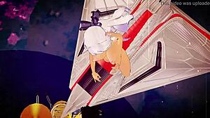 engel dances erotically in mmd animation