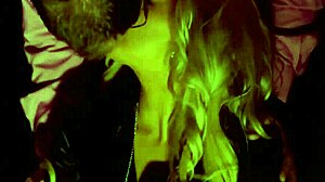 Classy Euro Babe Masturbates in Satin Heels Outdoors