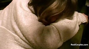 Interracial couple dares outdoor blowjob and fuck