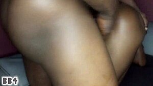 Petite Ebony Screams During Creampie