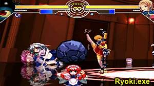 Kuromaru Fights Maria in Queen of Fighters