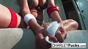Charley Chase's Suggestive Lucha Libre Foot Fetish Masturbation