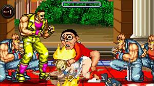 Sophitia takes on the tower of b in a wild gangbang orgy with creampie action everywhere.