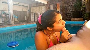 Argentina Amateur Me Hace Un Pete En La Piscina