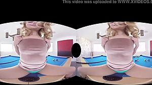 Blonde prostitute Arya Fae takes anal in VR
