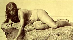 Vintage Erotic Illustration with Retro Anime Style