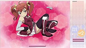 kurusu kanako striptease in hentai game with arkanoid gameplay and clothes ripped 😏