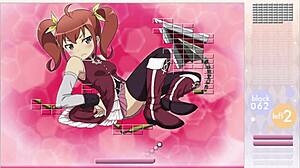 kurusu kanako striptease in hentai game with arkanoid gameplay and clothes ripped 😏