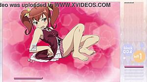 kurusu kanako striptease in hentai game with arkanoid gameplay and clothes ripped 😏