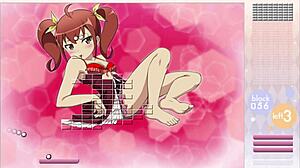 kurusu kanako striptease in hentai game with arkanoid gameplay and clothes ripped 😏