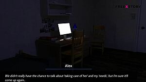 jenna shakes alex's dick in front of his landlady in dreams of desire 😏